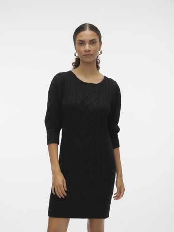 VERO MODA Strikkjole 'VMMara' i sort: forside