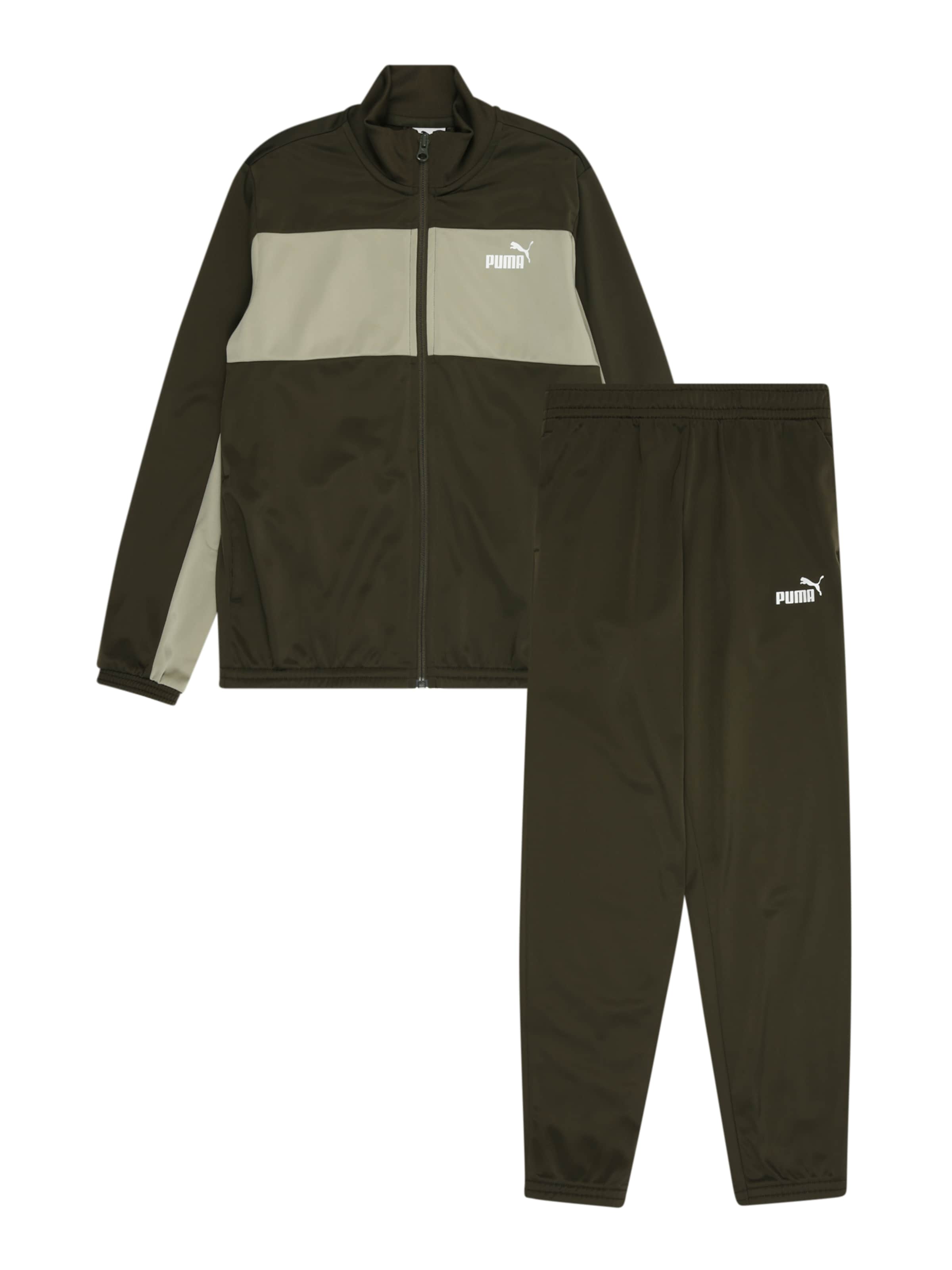 PUMA Trainingsanzug in Grün: Vorderseite