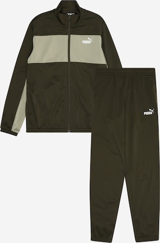 PUMA Športna trenirka | zelena barva: sprednja stran