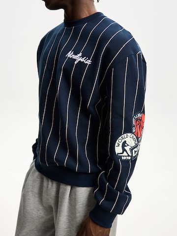 Bershka Mikina - Modrá