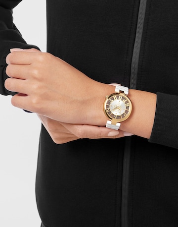 Plein Sport Analogt ur 'TIGER LUXE' i hvid: forside