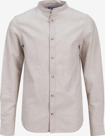 Jack & Jones Junior Regular fit Button Up Shirt in Beige: front