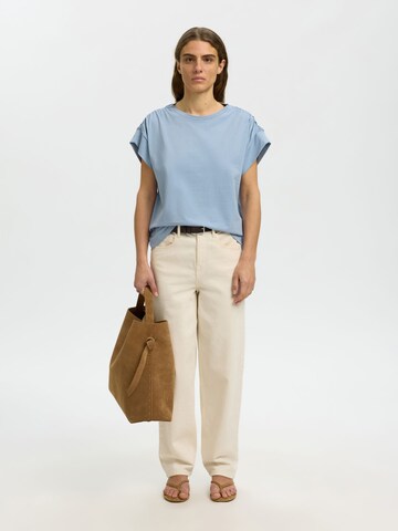 SELECTED - Camiseta en azul