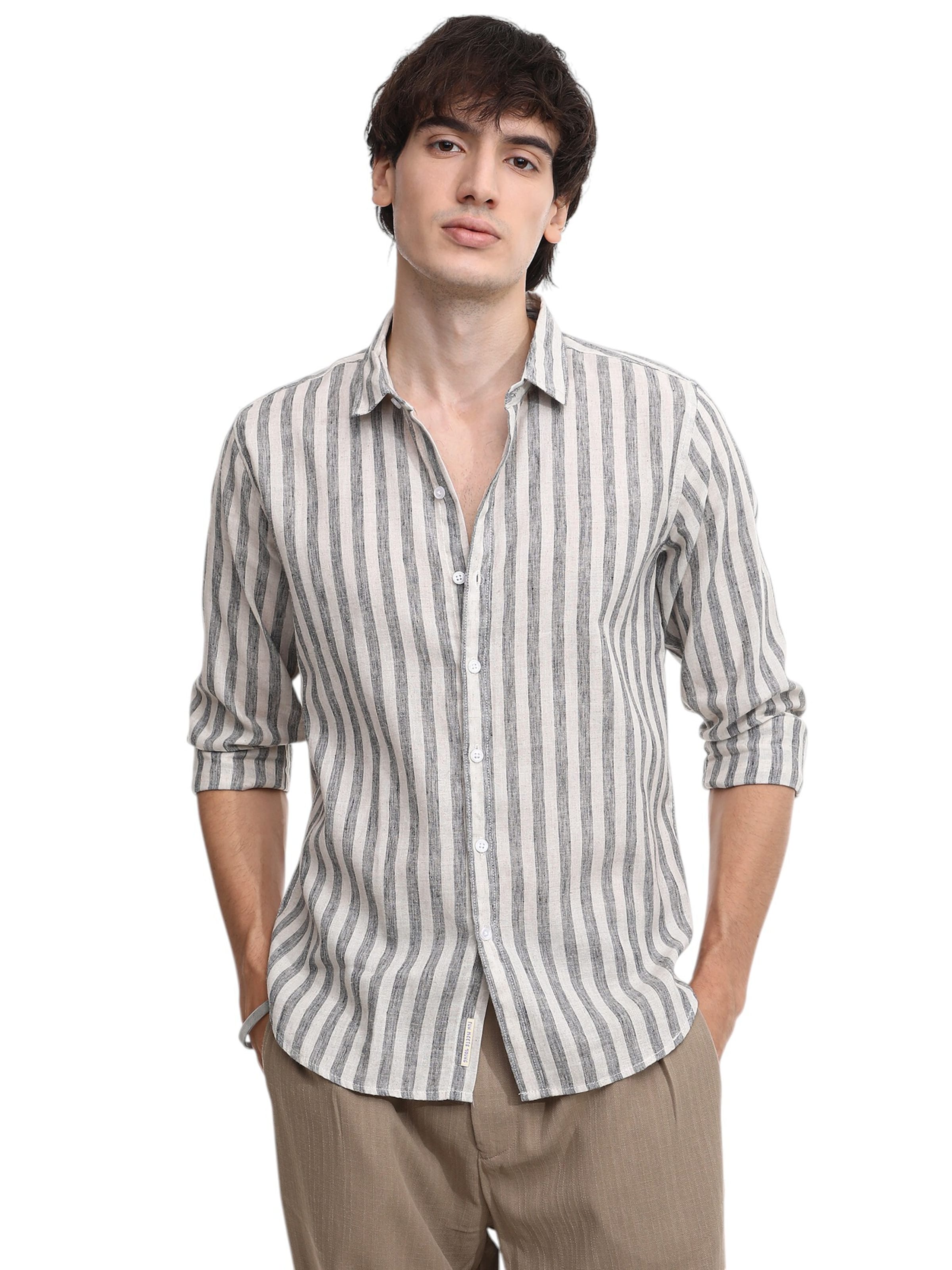 Campus Sutra Shirt 'Titty' in Grey: front