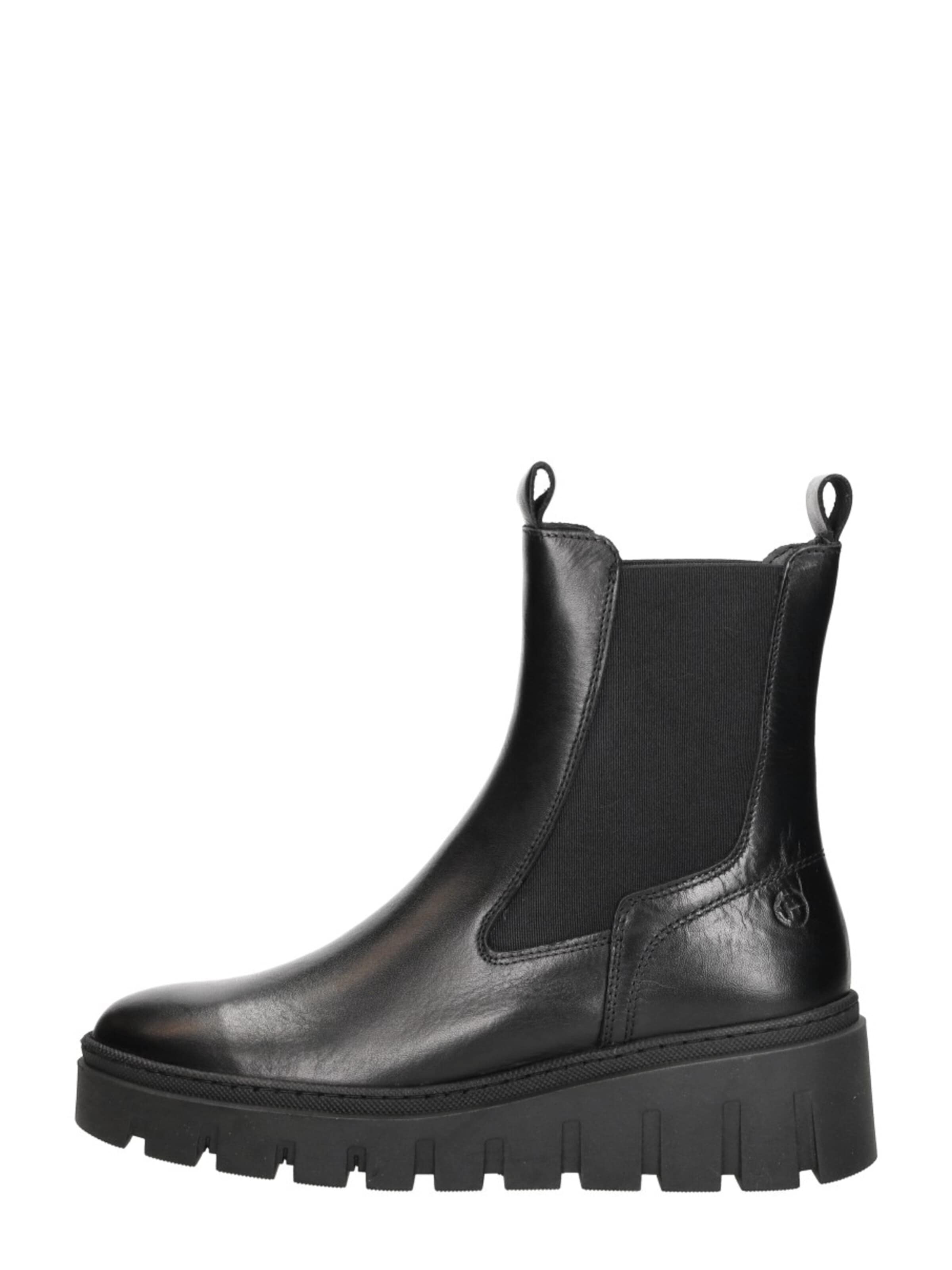 Boots 'Enkellaarsjes Plat' Tamaris en noir : devant