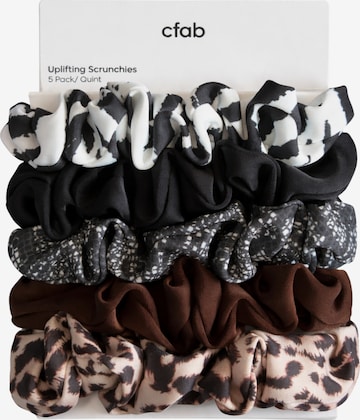 cfab (formerly creamy fabrics) - Joyería para el pelo 'Alltags Scrunchies | 5er Pack' en Mezcla de colores: frente
