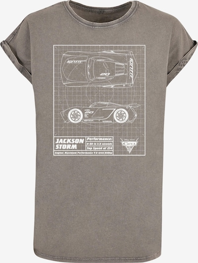 ABSOLUTE CULT T-Shirt 'Cars - Jackson Storm' in grau / weiß, Produktansicht