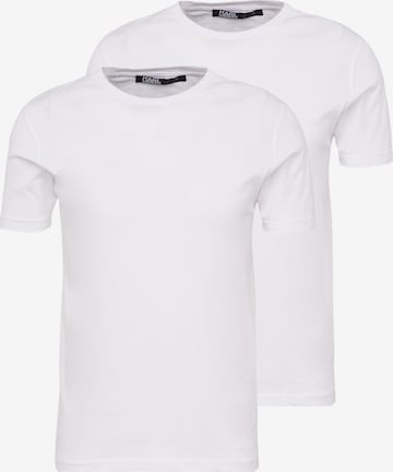 balta Karl Lagerfeld Marškinėliai: priekis