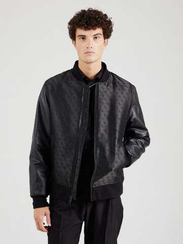 GUESS Between-Season Jacket 'QUATTRO G' in Black: front