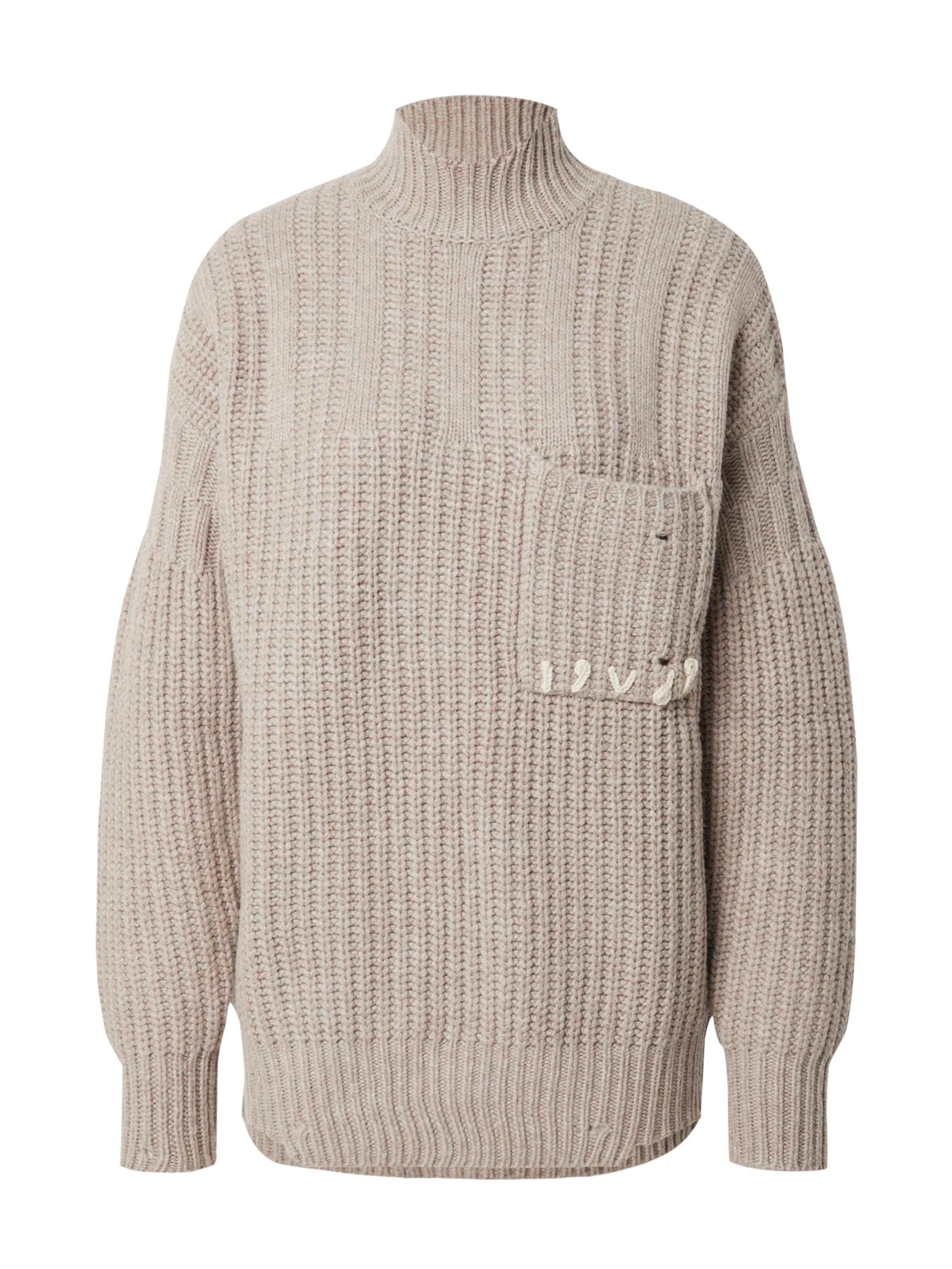 19V69 ITALIA Πουλόβερ 'Rosanna' σε καφέ: μπροστά