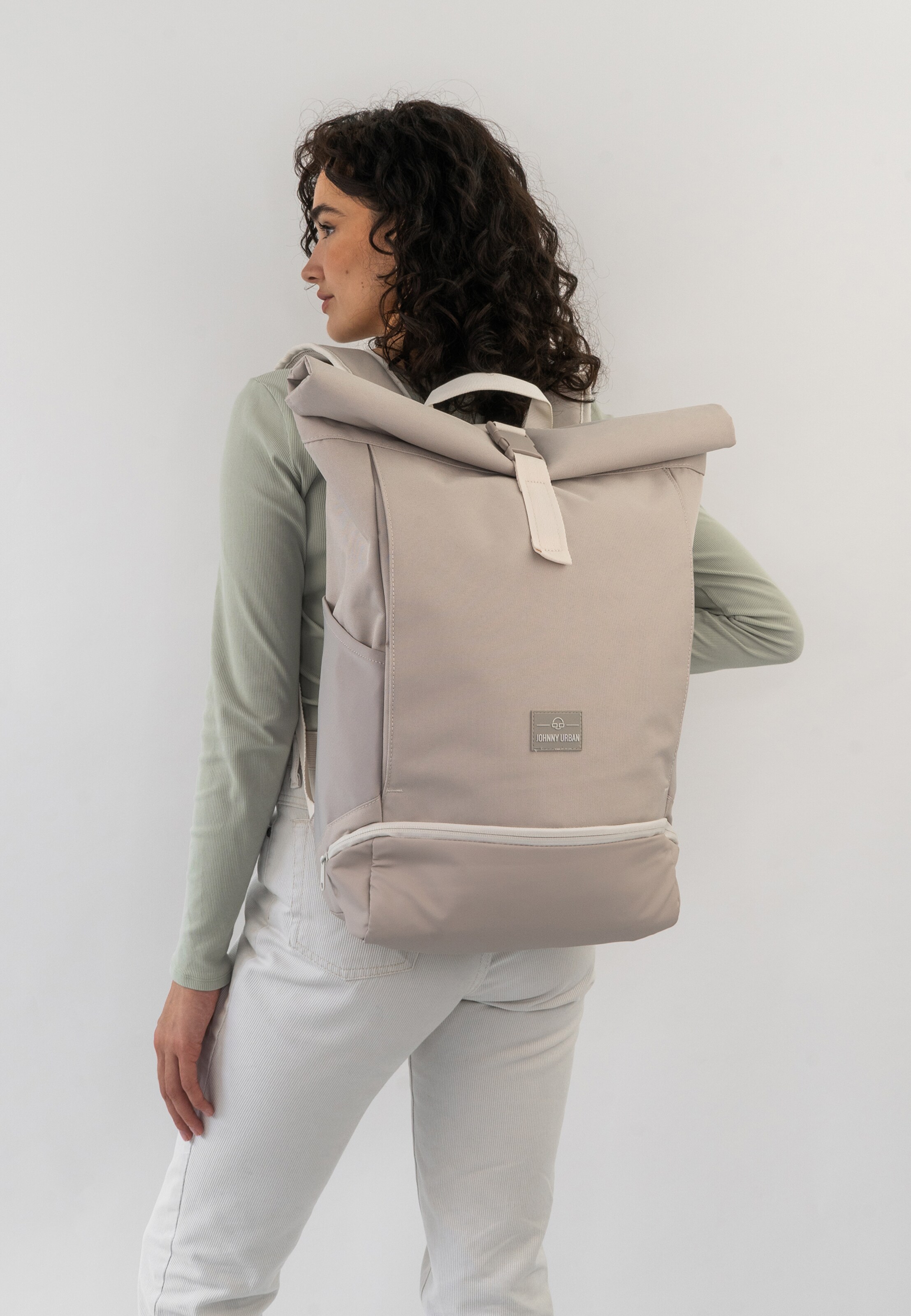Johnny Urban Backpack Allen Large in Cream Sand ABOUT YOU