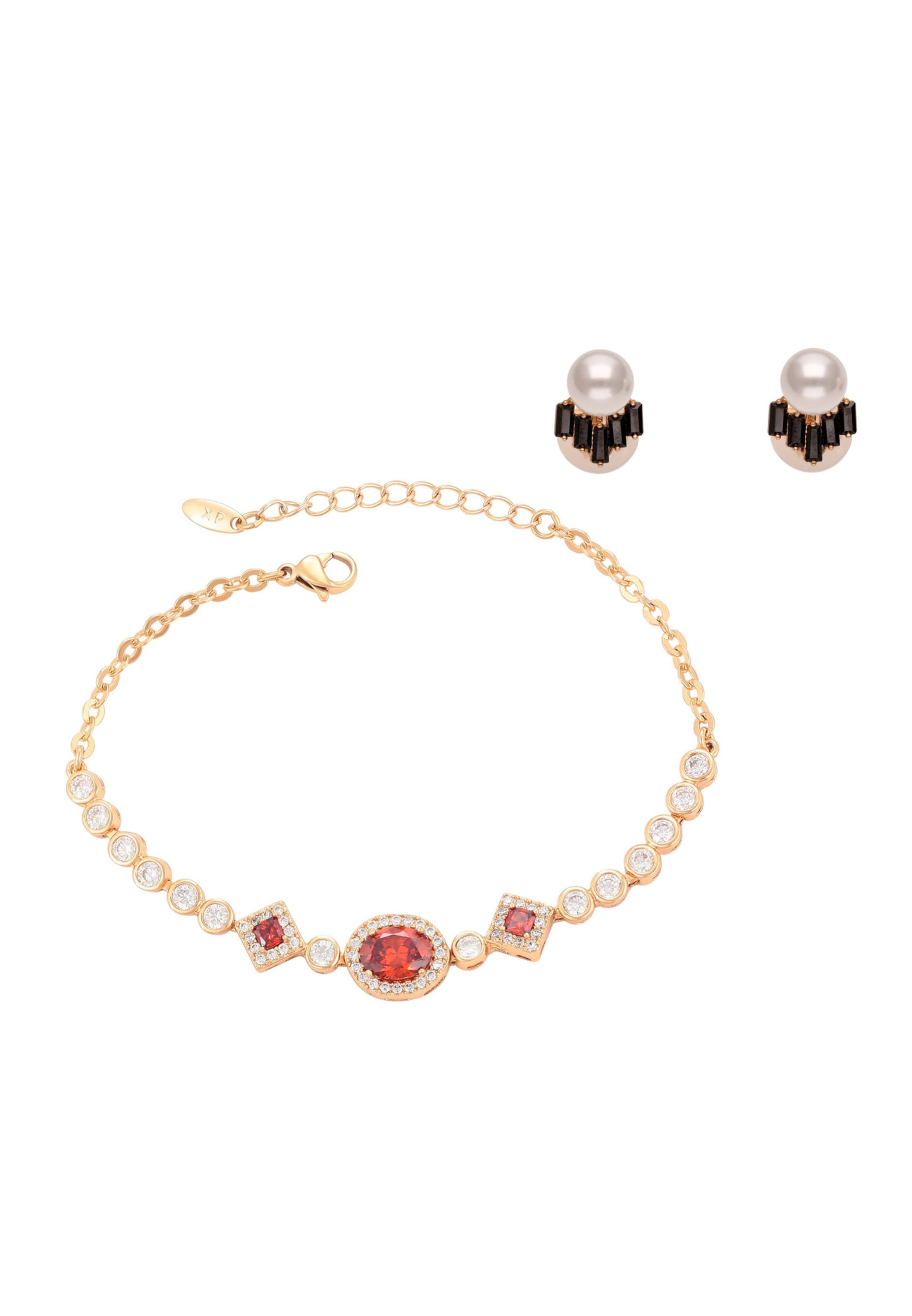 faina - Conjunto de joyería en oro: frente
