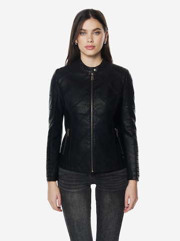 KOROSHI - Chaqueta de entretiempo en negro: frente