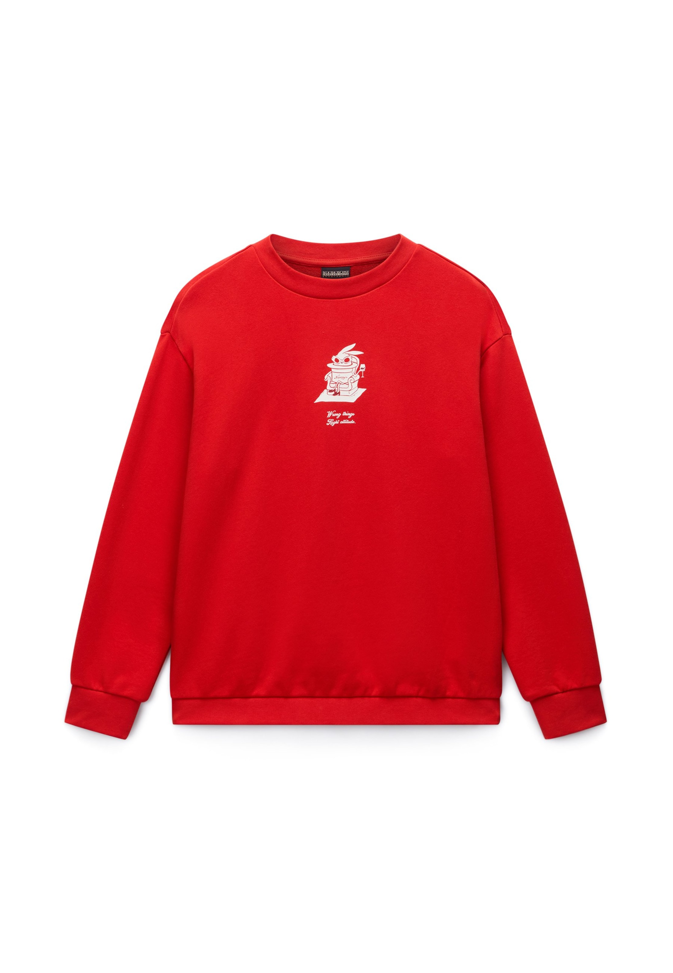 NAPAPIJRISweater majica 'ANTIMONY' - crvena boja: prednji dio