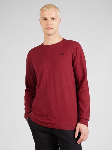 HOLLISTER - Camisa em vermelho: frente