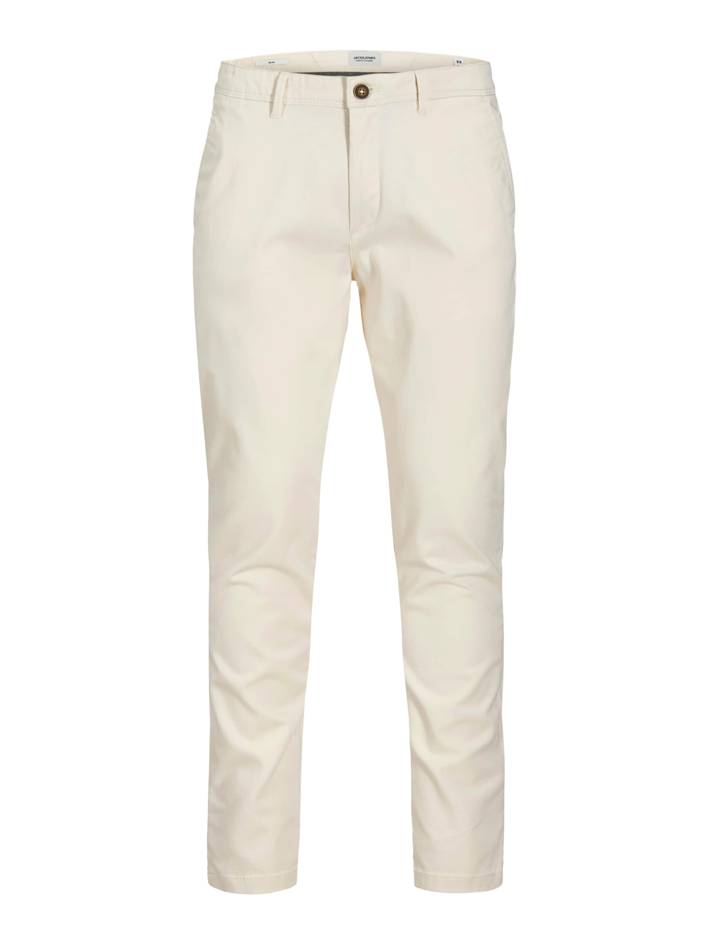 JACK & JONES - Slimfit Pantalón chino 'JJIMARCO JJBOWIE' en blanco: frente