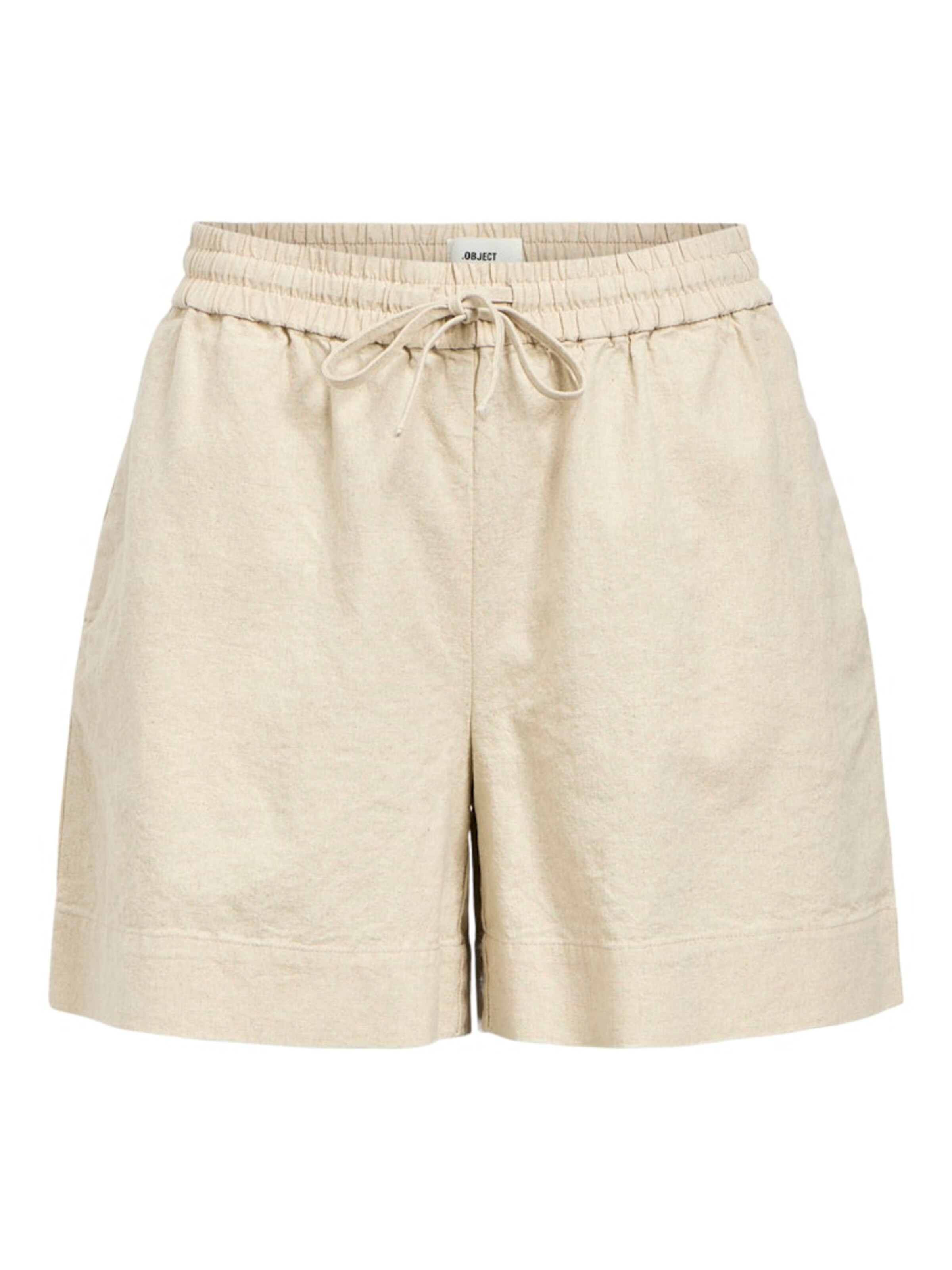 OBJECT Wide leg Παντελόνι 'VIGGO' σε μπεζ: μπροστά