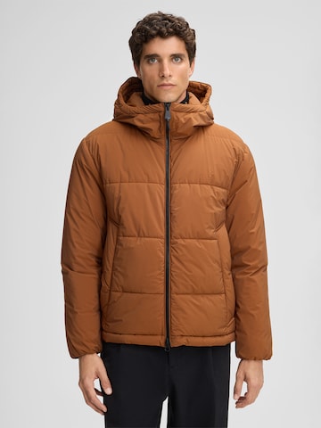 STRELLSON Winter Jacket 'Smooth' in Brown: front