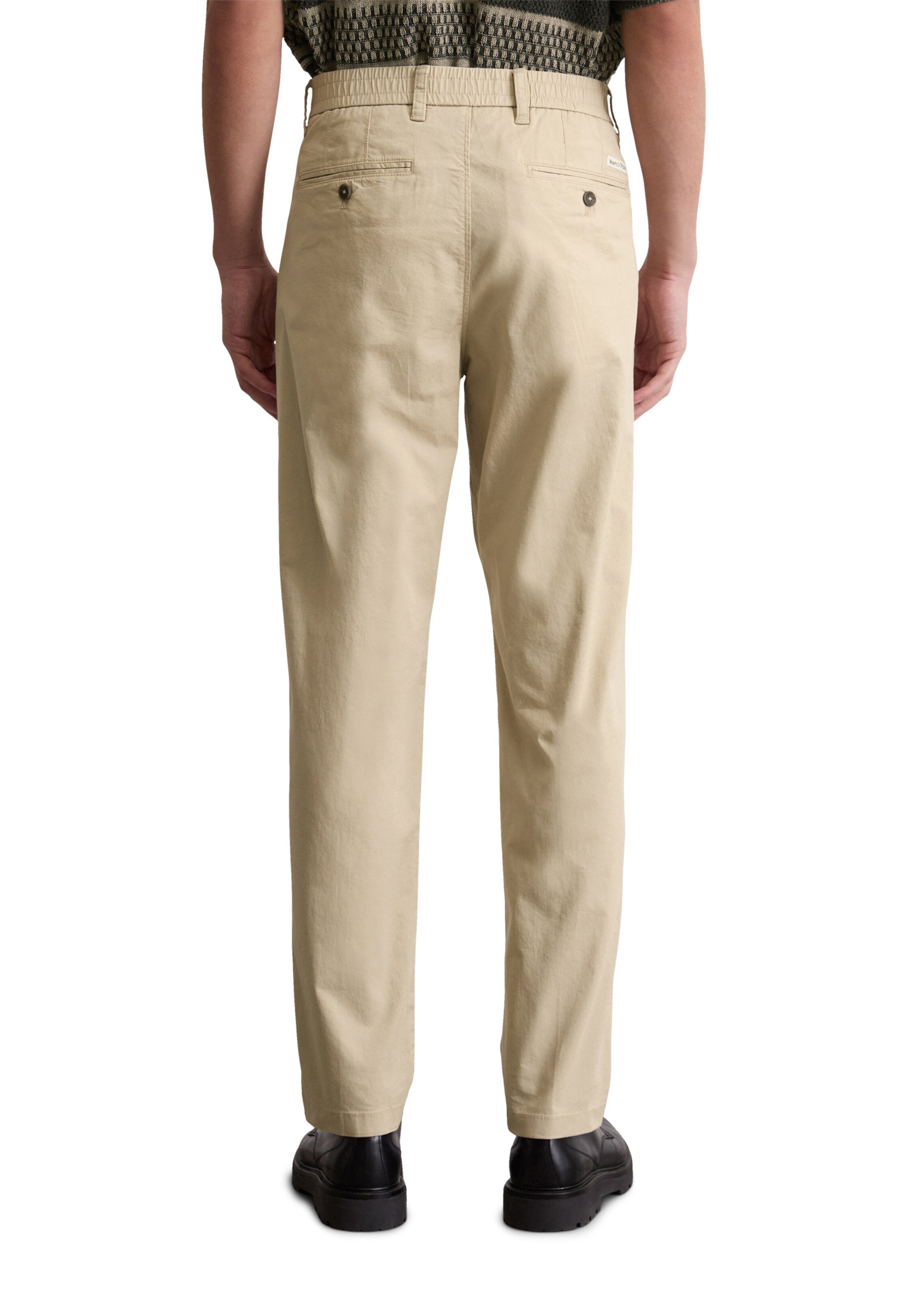 Marc O'Polo Slim fit Trousers 'Morot' in Beige