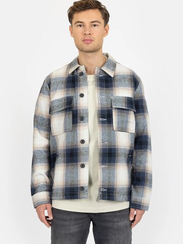 Denim Project Přechodná bunda ' Check ' – bílá: přední strana