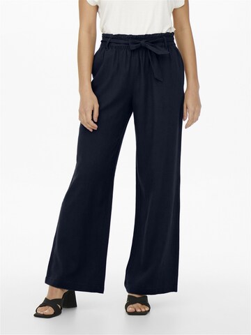 JDY Wide leg Broek 'Say' in Blauw: voorkant