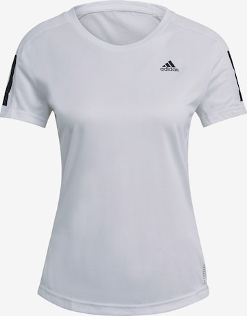 ADIDAS SPORTSWEAR - Camiseta funcional 'Own the Run' en blanco: frente