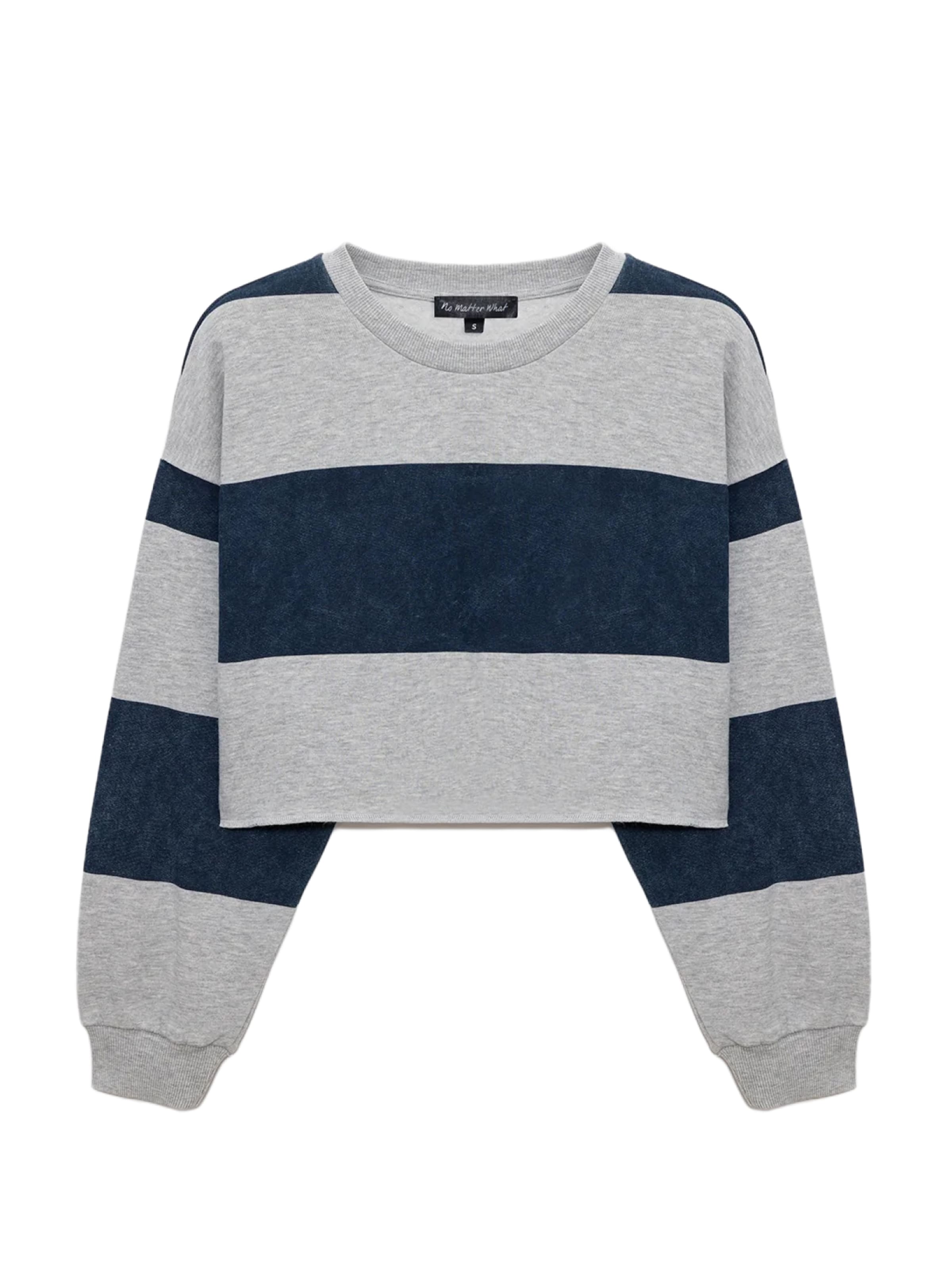 No Matter What Sweatshirt in Blauw: voorkant