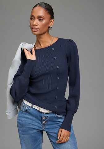 Bruno Banani LM Sweater in Blue: front