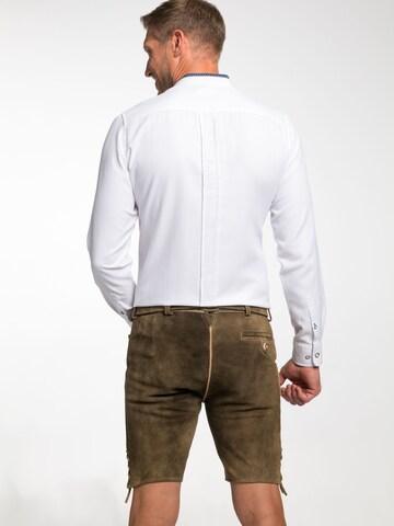 SPIETH & WENSKY Slim fit Klederdracht overhemd 'Eisenach' in Wit