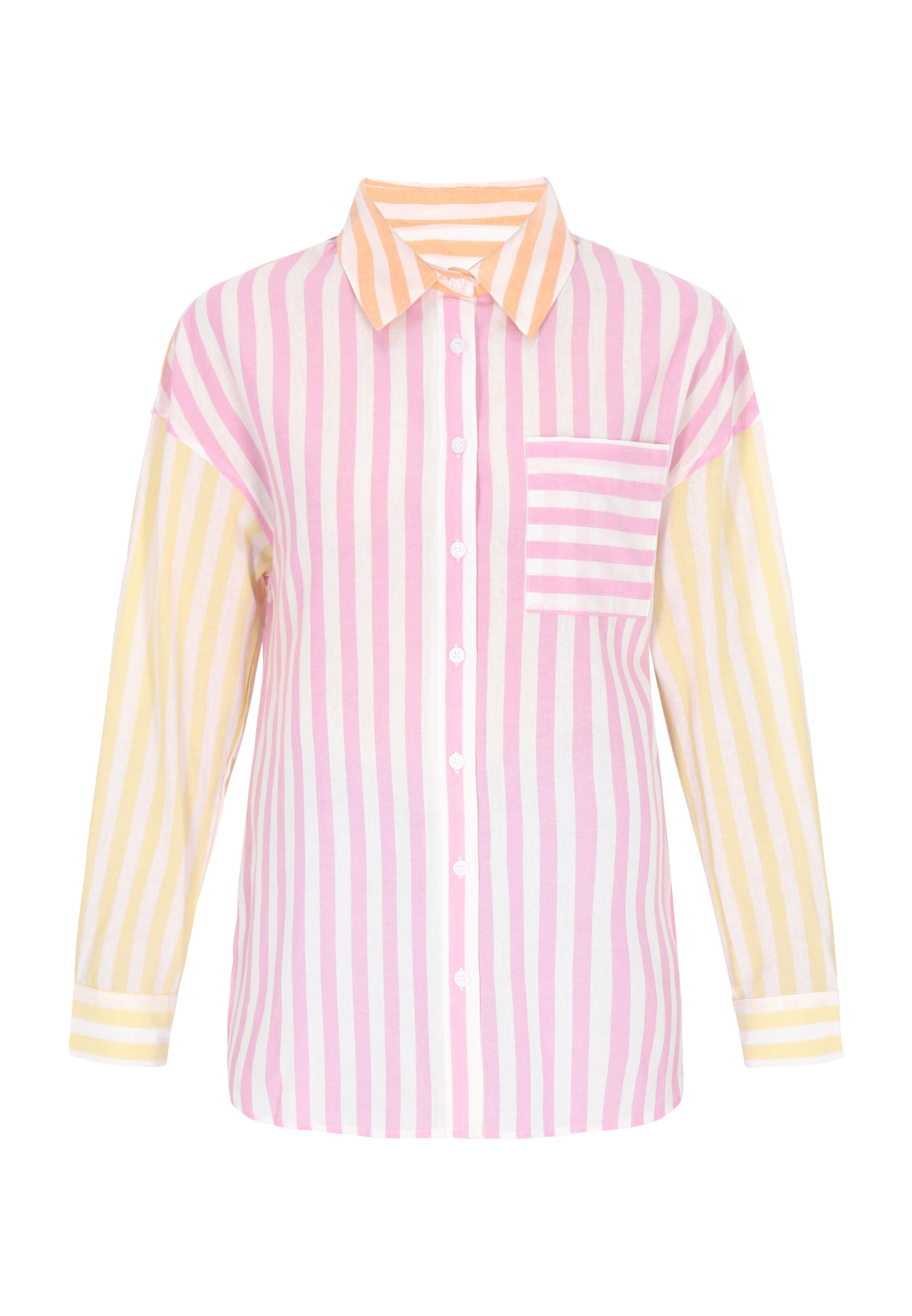 usha BLUE LABEL Blouse 'Fashion Look' in Roze: voorkant