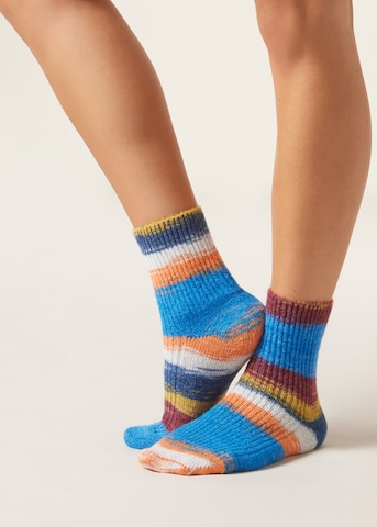 CALZEDONIA Socken in Blau: Vorderseite