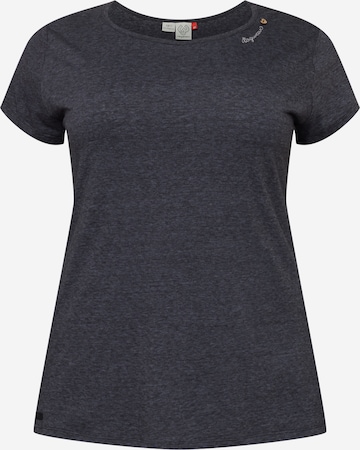T-shirt 'MINT' Ragwear Plus en noir : devant