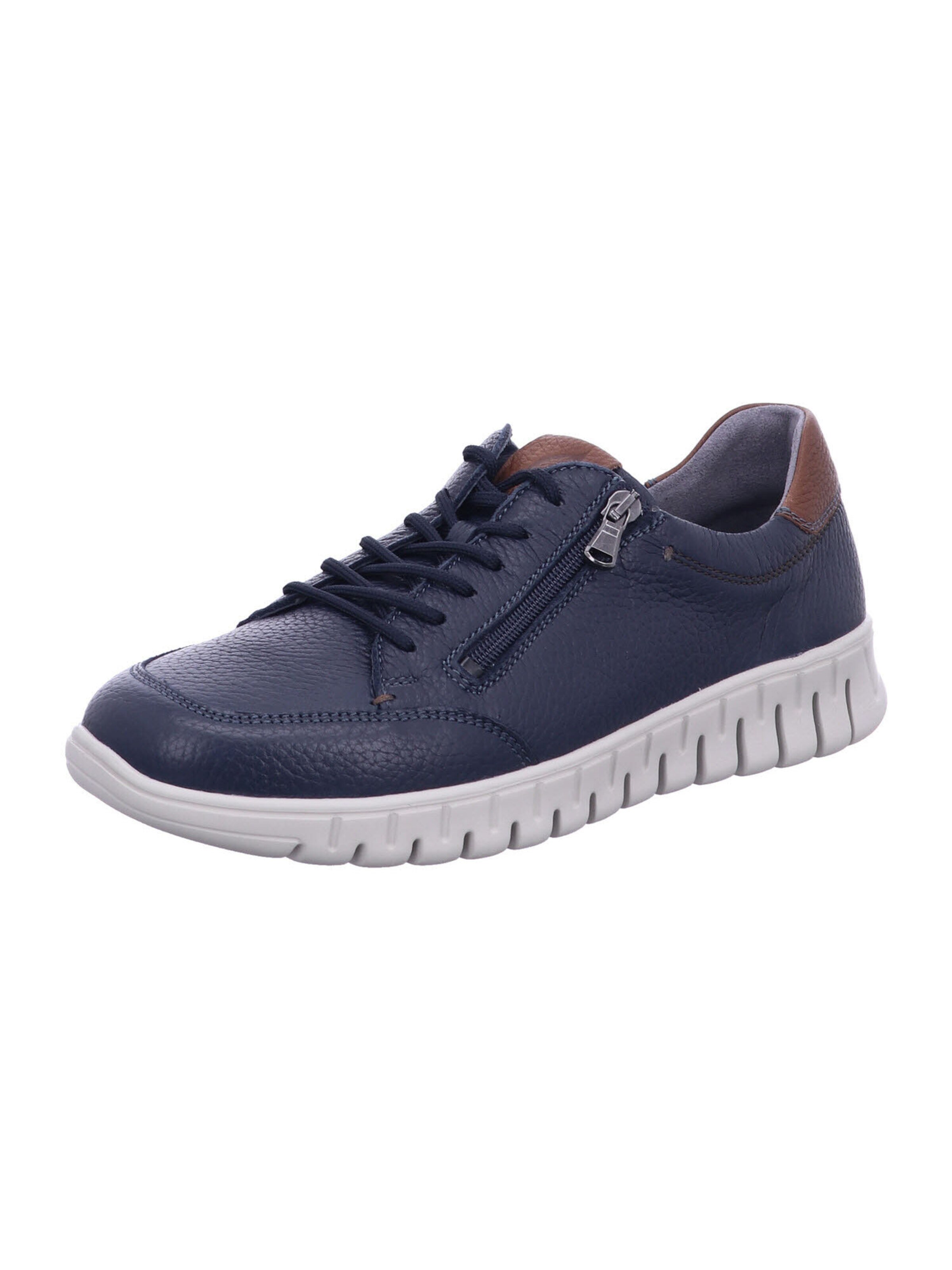 WALDLÄUFER Athletic Lace-Up Shoes 'Baldo' in Blue: front
