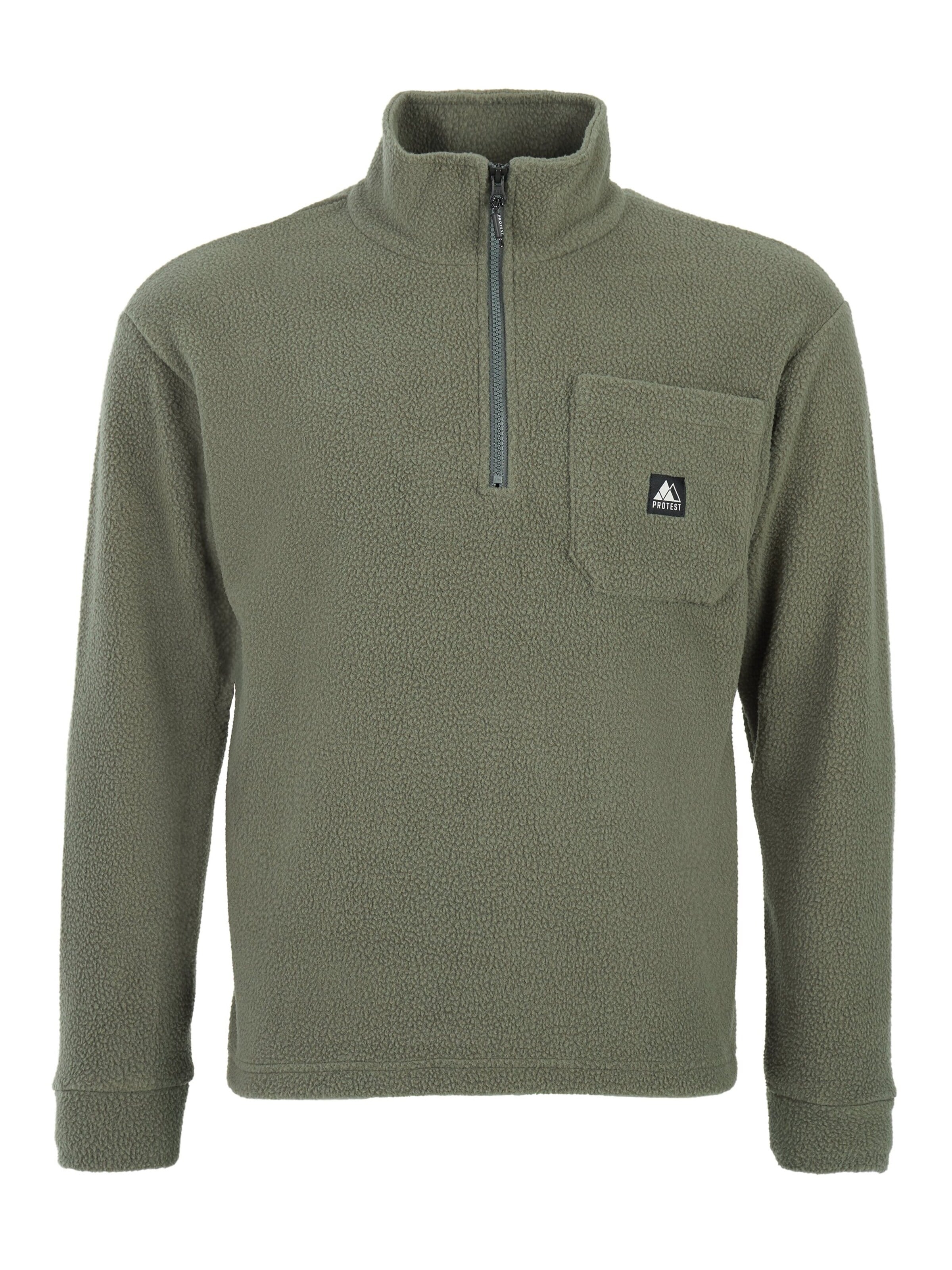 PROTEST Athletic Sweatshirt 'PRTSUMMER' in Green: front