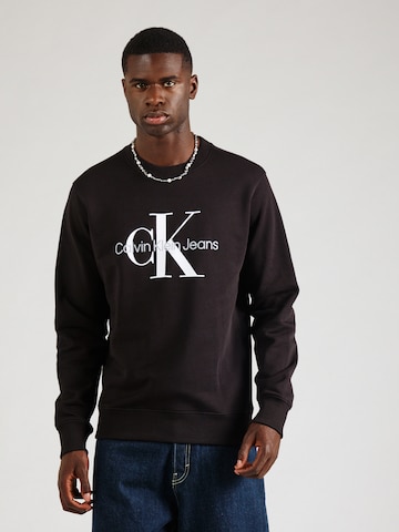 Calvin Klein Jeans Sweatshirt in Black: front