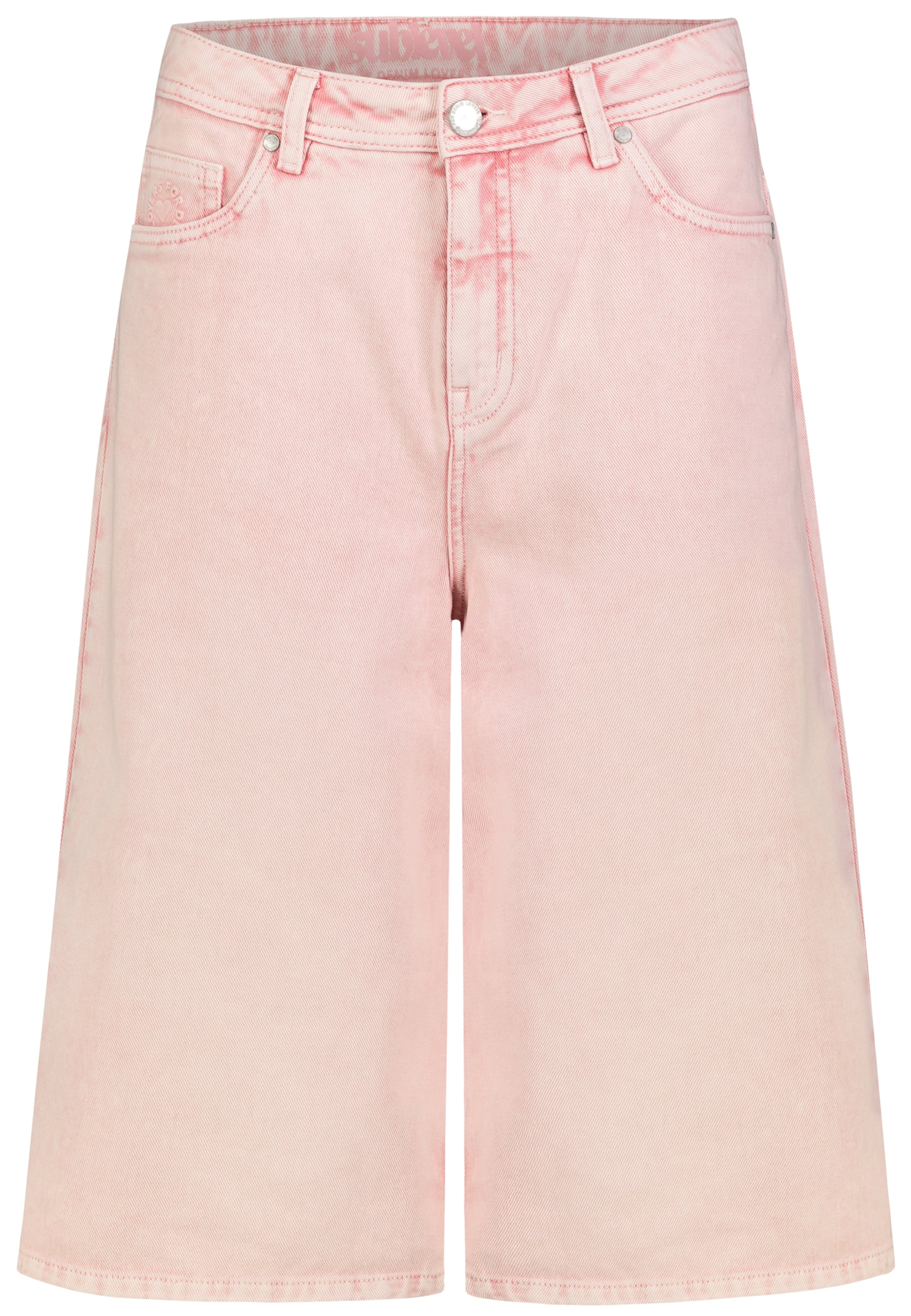 Sublevel Wide Leg Shorts in Pink: Vorderseite