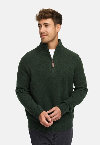 INDICODE JEANS Sweater 'INTrax' in Green: front
