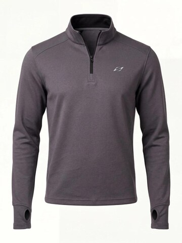 saved lab Performance Shirt 'SL-161 Quarter Zip Anthracite' in Grey: front