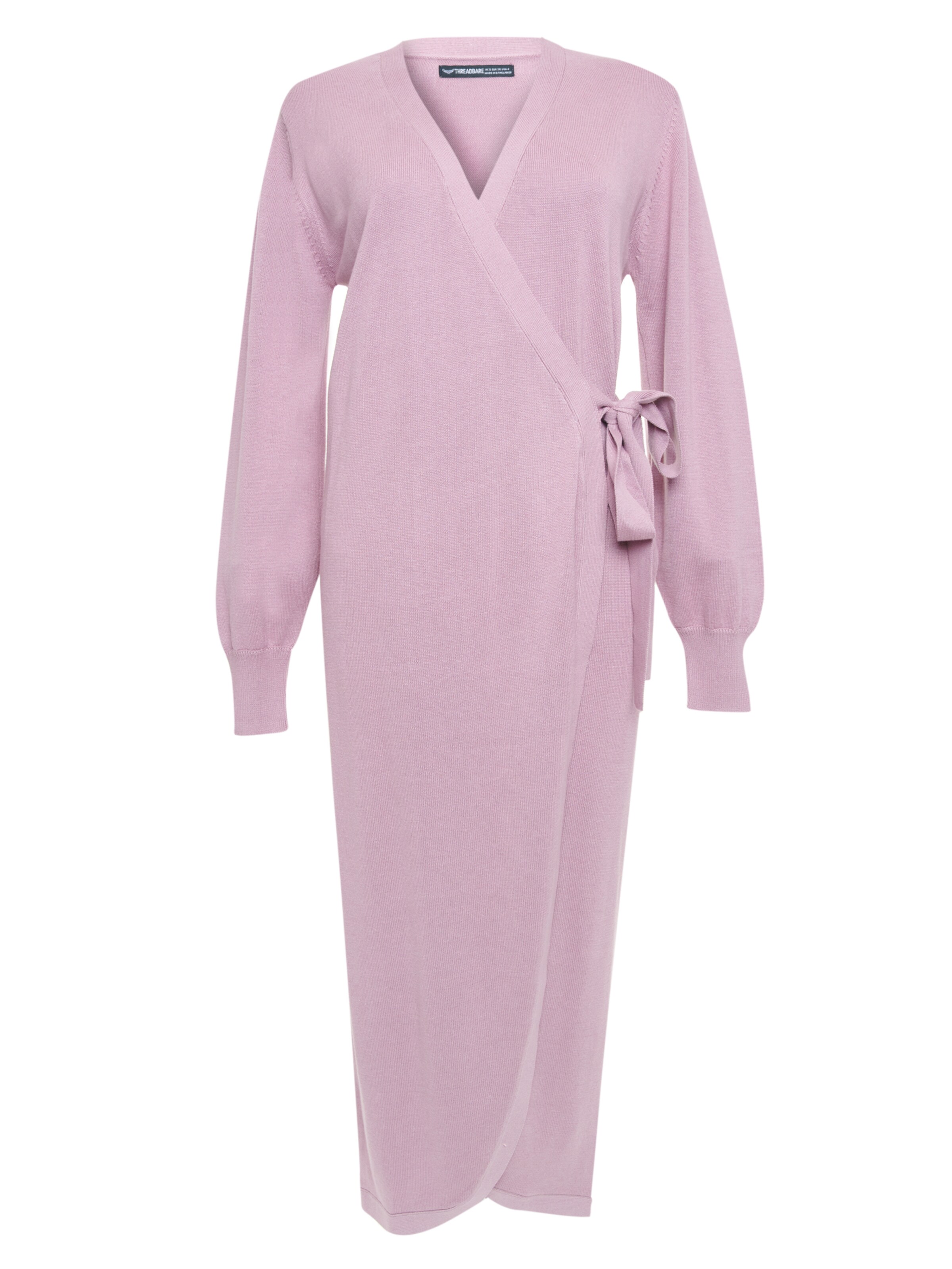 Threadbare Gebreide jurk in Roze: voorkant