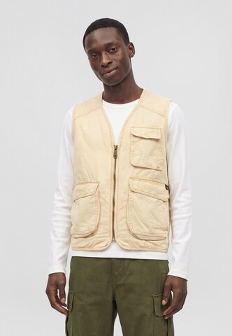 Gilet di ALPHA INDUSTRIES in beige: frontale