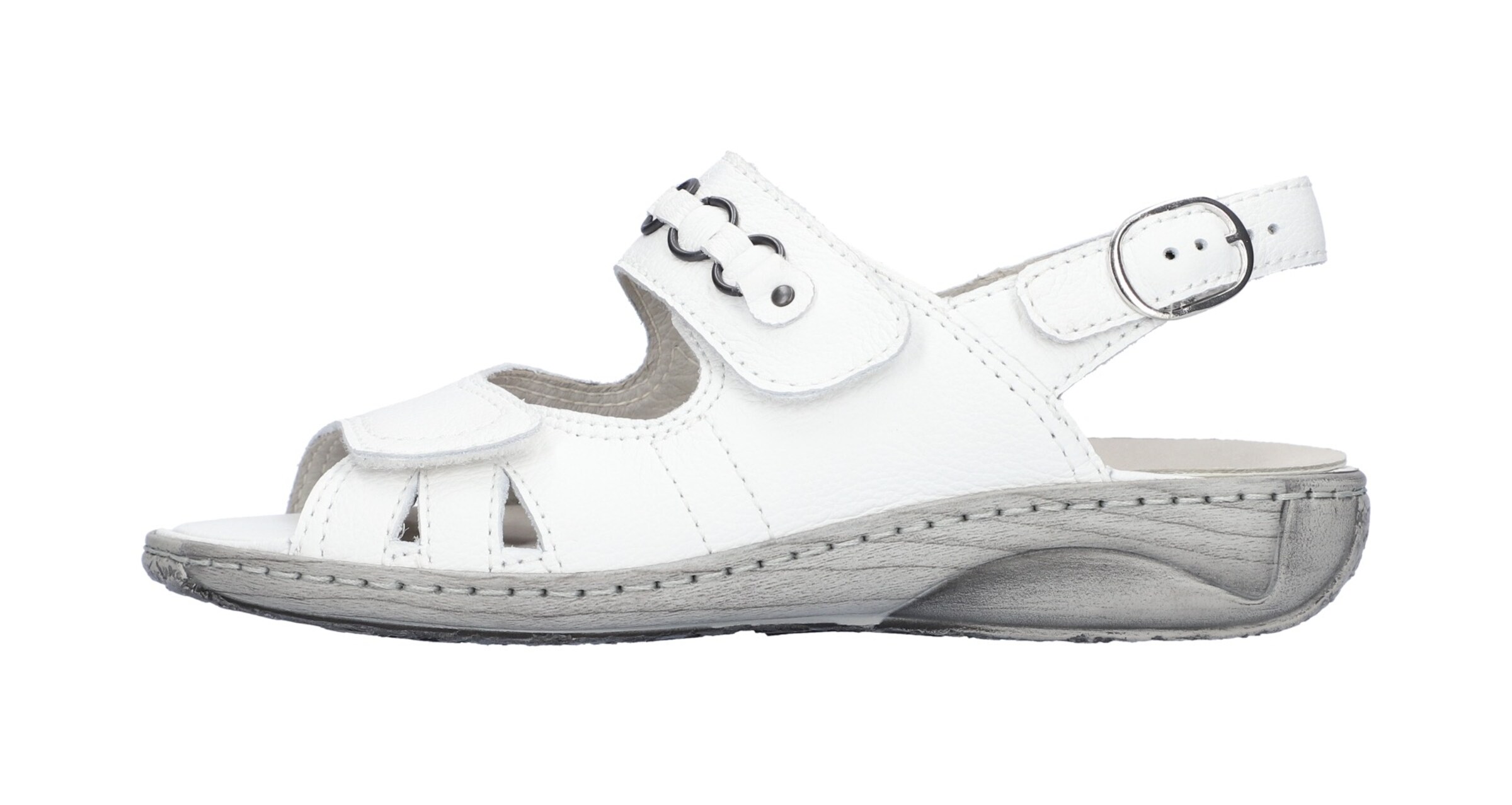 WALDLÄUFER Sandale in Weiß