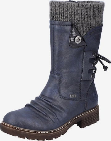 Bottes Rieker en bleu : devant