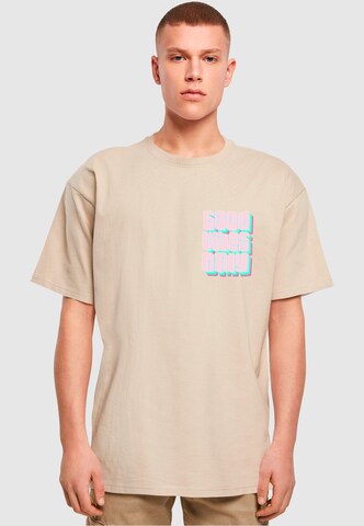 2Y Premium Shirt 'Good Vibes Only' in Beige: Vorderseite