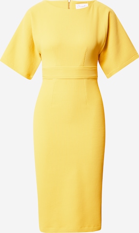 Closet London Sheath dress in Yellow: front