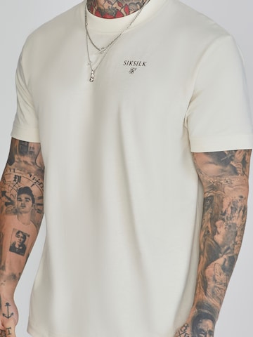 SikSilk T-Shirt in Beige