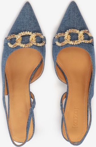 Kazar - Zapatos destalonado 'Basilia' en azul