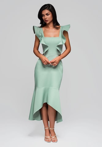 Ombre Evening dress 'Liora' in Green: front