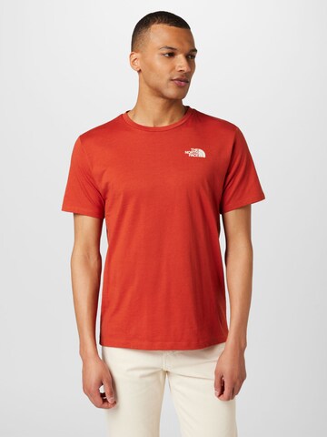 THE NORTH FACE - Camisa funcionais 'FOUNDATION' em laranja: frente