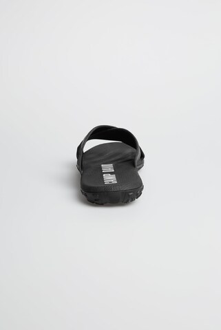 CAMP DAVID Beach Slipper mit Label Prints in Schwarz