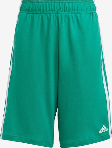 Pantalon de sport 'Essentials' ADIDAS SPORTSWEAR en vert : devant